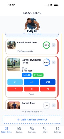Tally-Fit screenshot