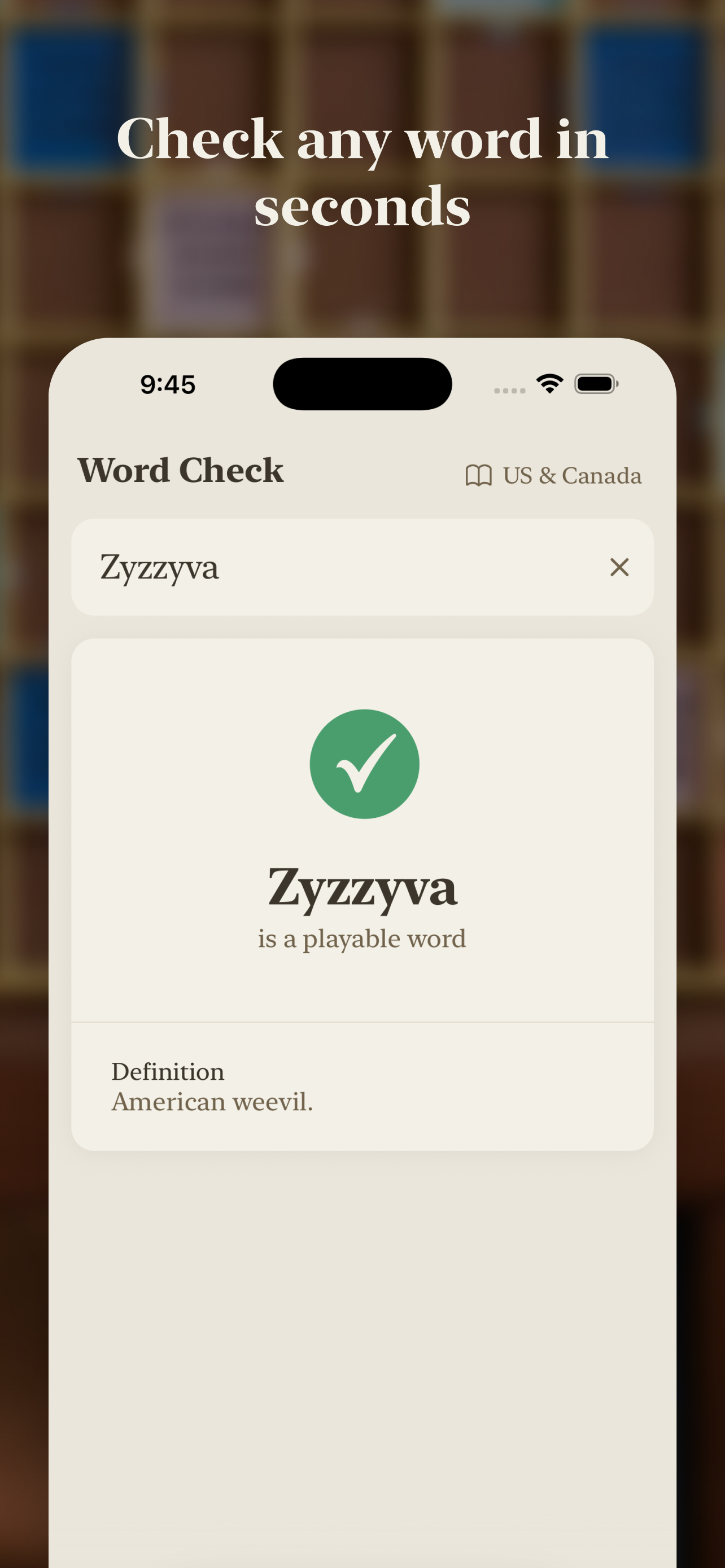Word Check - Scrabble Words