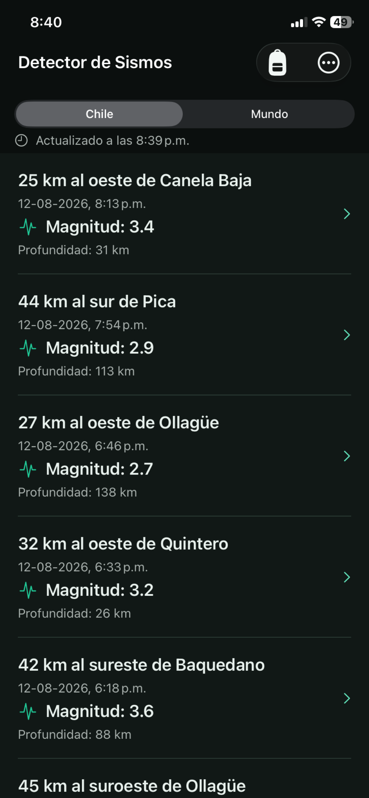 Detector de Sismos
