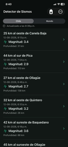 Earthquake Detector Screenshot 1 of 5