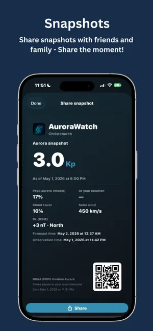 AuroraWatch: Aurora Alerts iPhone screenshot 5