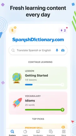 SpanishDictionary.com Learning iPhone image 2