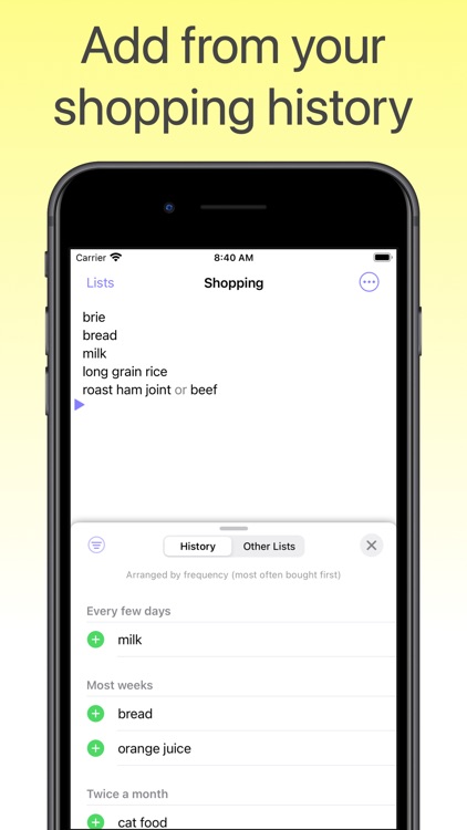 Shared Grocery List Organizer screenshot-3