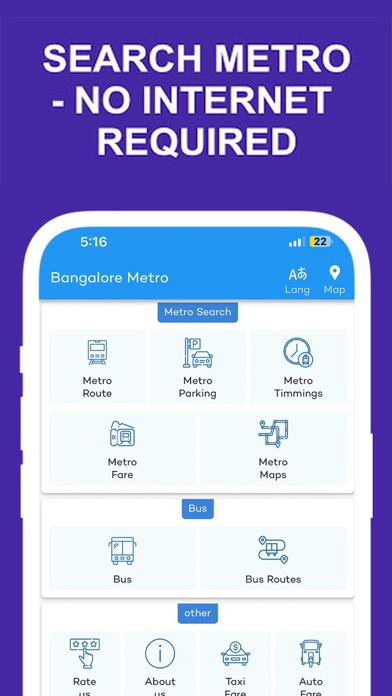 Bengaluru Metro Route Map Fare Screenshot