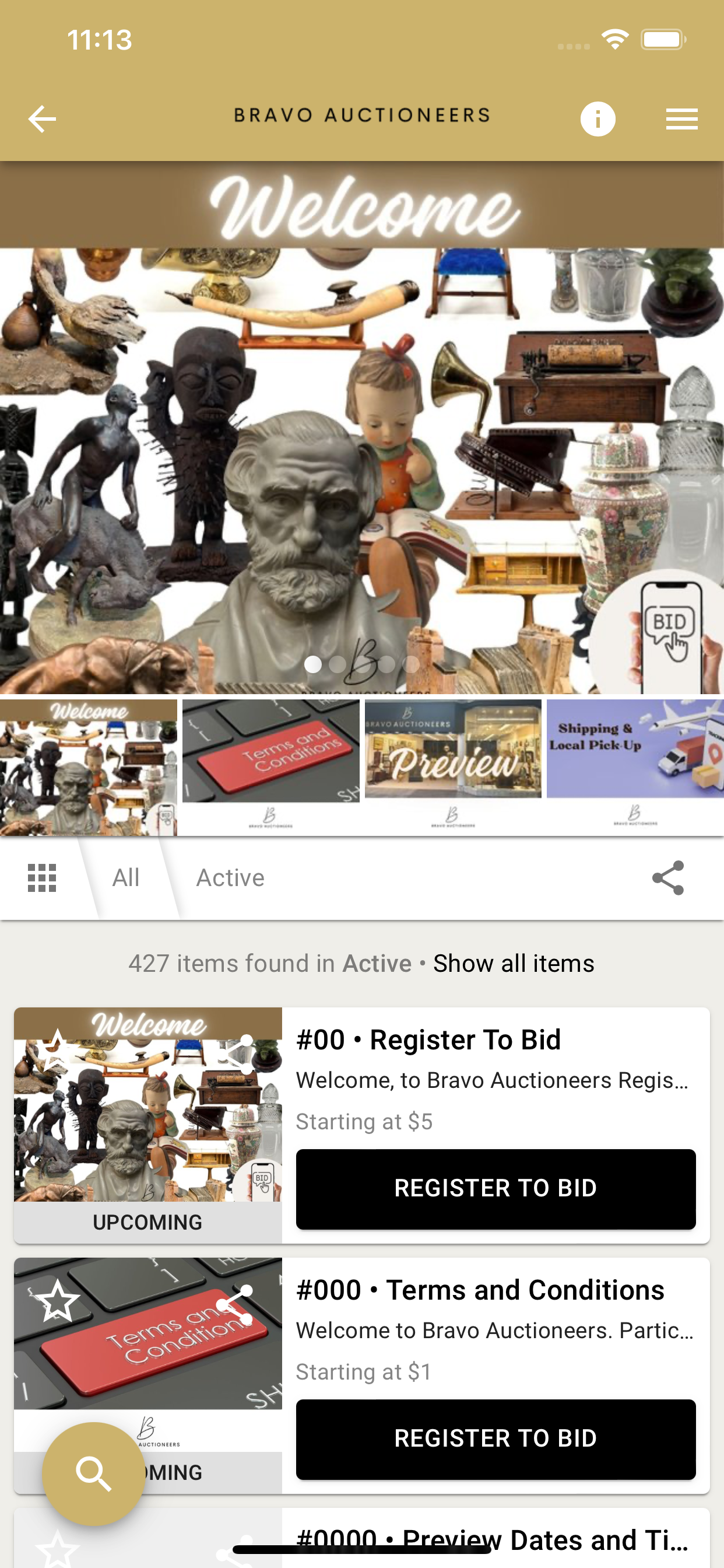 Bravo Auctioneers screenshot 2