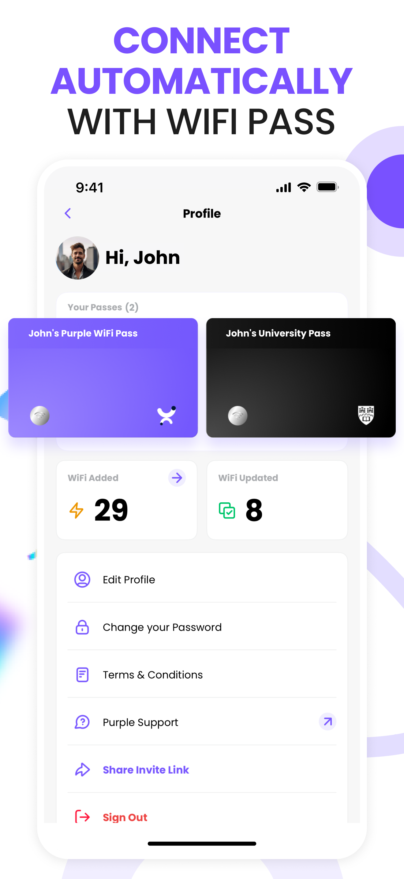 Purple - WiFi Map