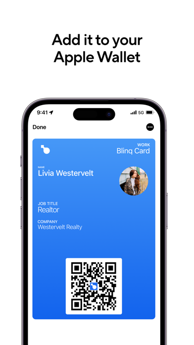 Blinq: Digital Business Card Screenshot