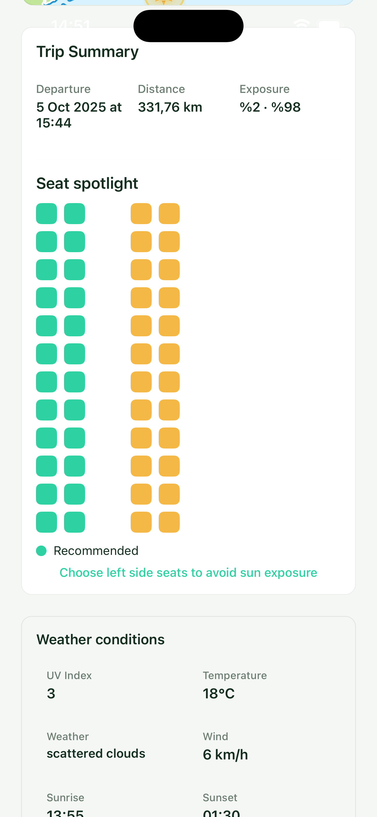 Shady Way - Smart Seat Picker