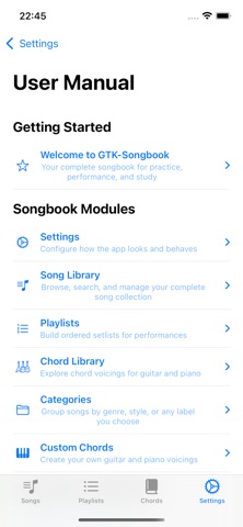 GTK - Songbook のスクリーンショット