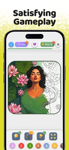 NumColor AI - Coloring Games iPhone screenshot