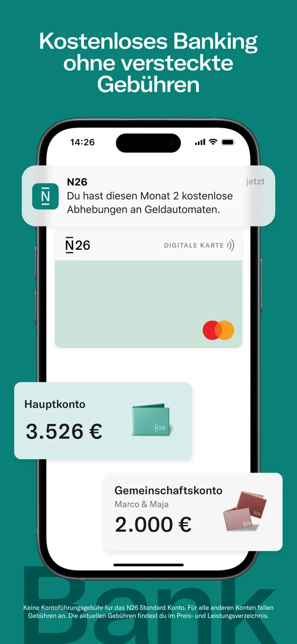 N26 — Die mobile Bank Screenshot 2