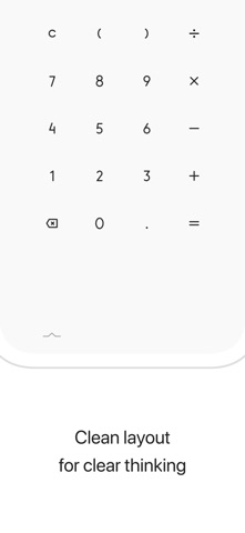 (Minimalist) Calculator - calc screenshot