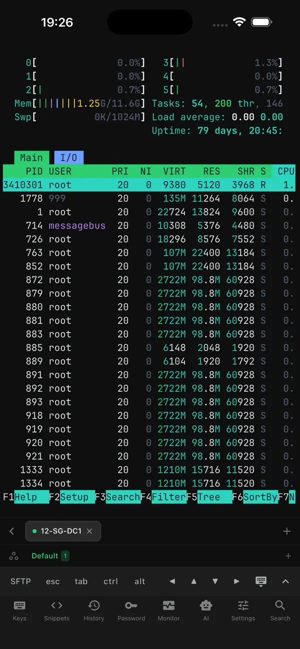 Screenshot #3 pour Xermius - SSH Terminal