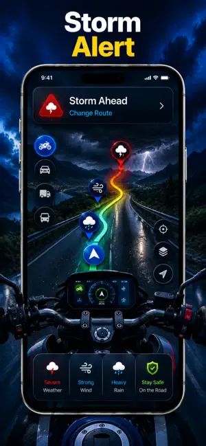 Drive Weather Sat Nav Maps iPhone screenshot 3