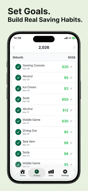No Spend Tracker - Save Money screenshot 2