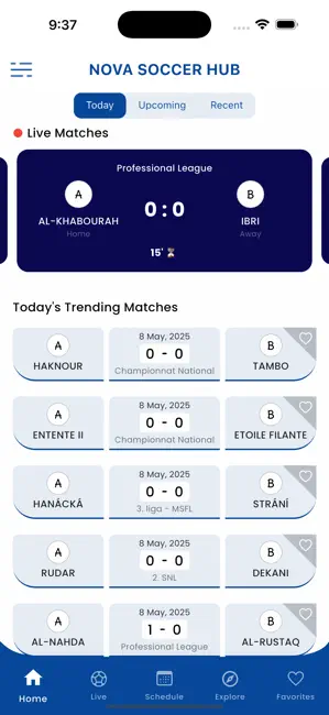 Nova Soccer Hub iPhone screenshot 1