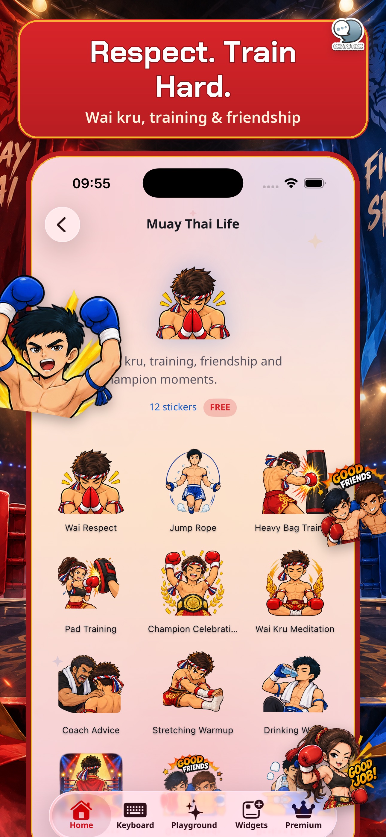 Screenshot 5 of Muay Thai Fighter Stickers
