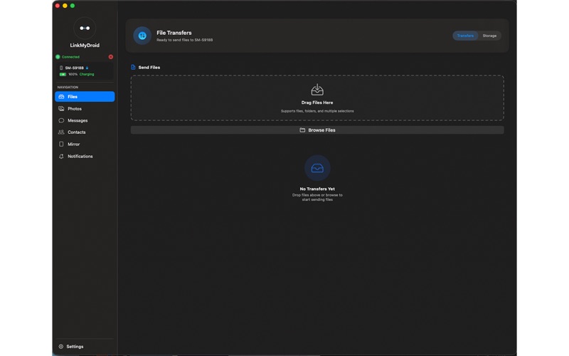 LinkMyDroid app screenshot