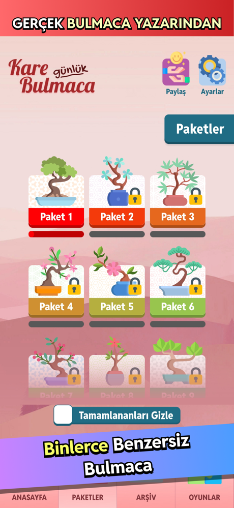 Kare Bulmaca - Günlük screenshot 3