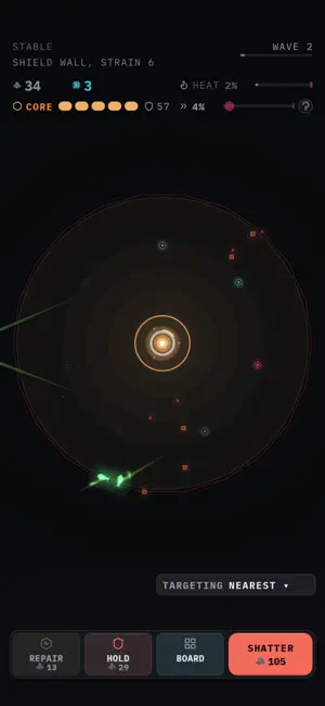 Coreshatter: Idle TD Roguelite screenshot 1