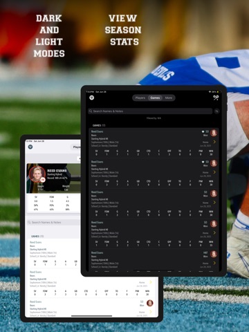 Lacrosse Simple Stats Tracker iPad screenshot