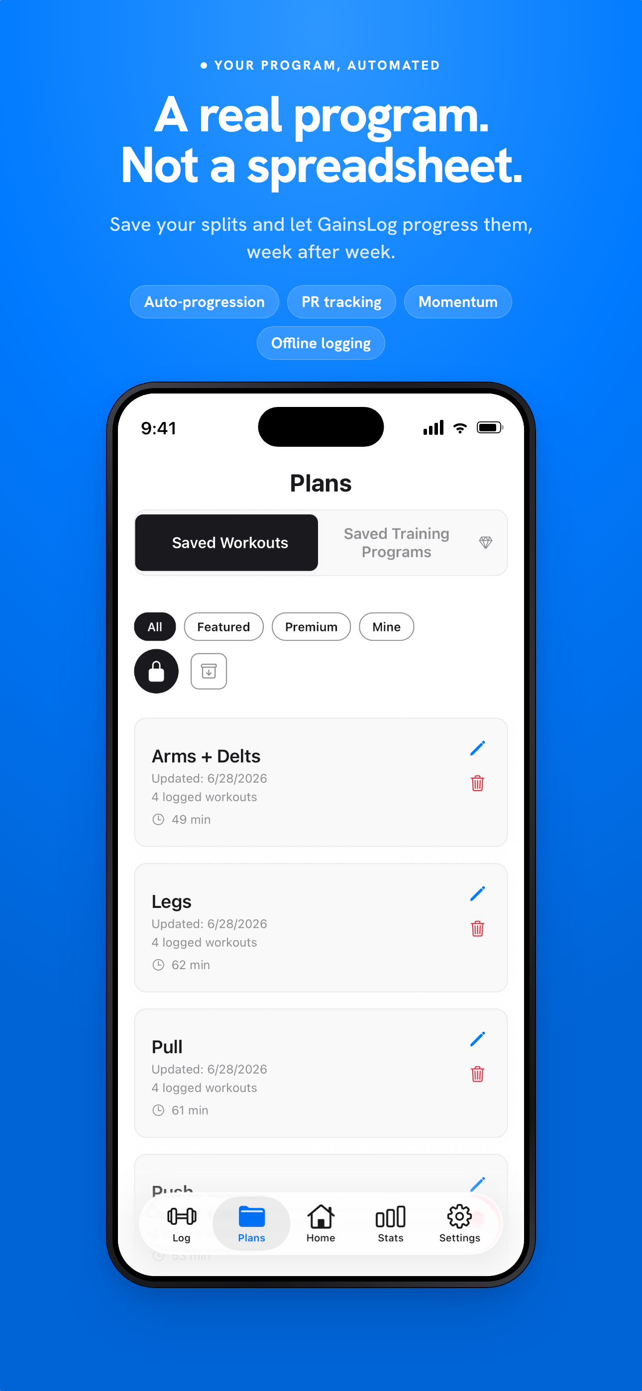 GainsLog: Workout Log screenshot 5