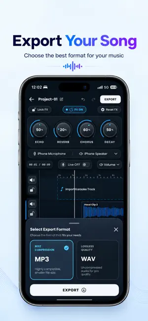 VocalMic: Sing, Record Karaoke screenshot 2