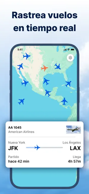FlightSky: Rastreo de Vuelos iPhone screenshot 2