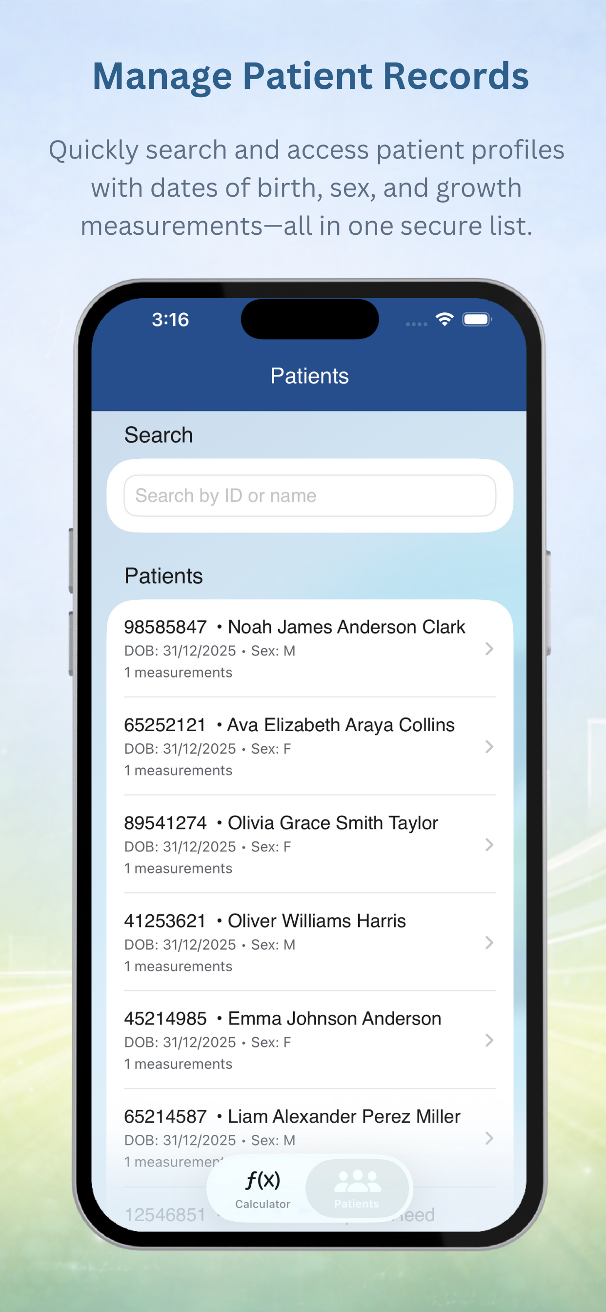 Baby Growth: PediaMetrics