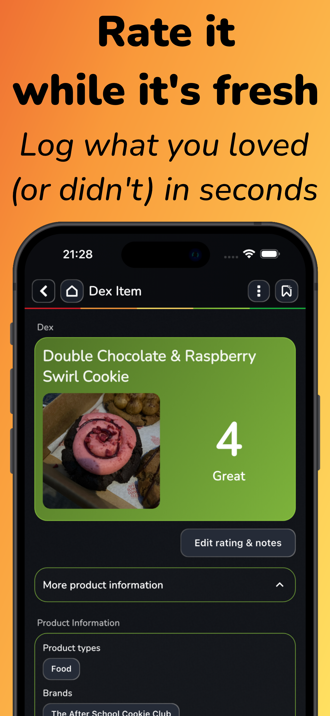 FlavDex | Food & Drink Rating screenshot 2
