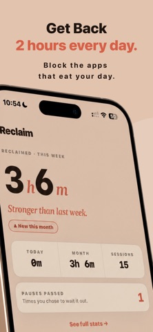 Reclaim: App Blocker & Focus screenshot