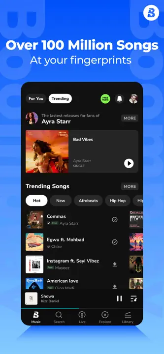 Boomplay: Screenshot 1 von 9