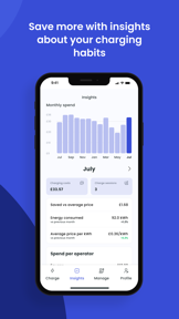 Tap Electric: EV charging screenshot