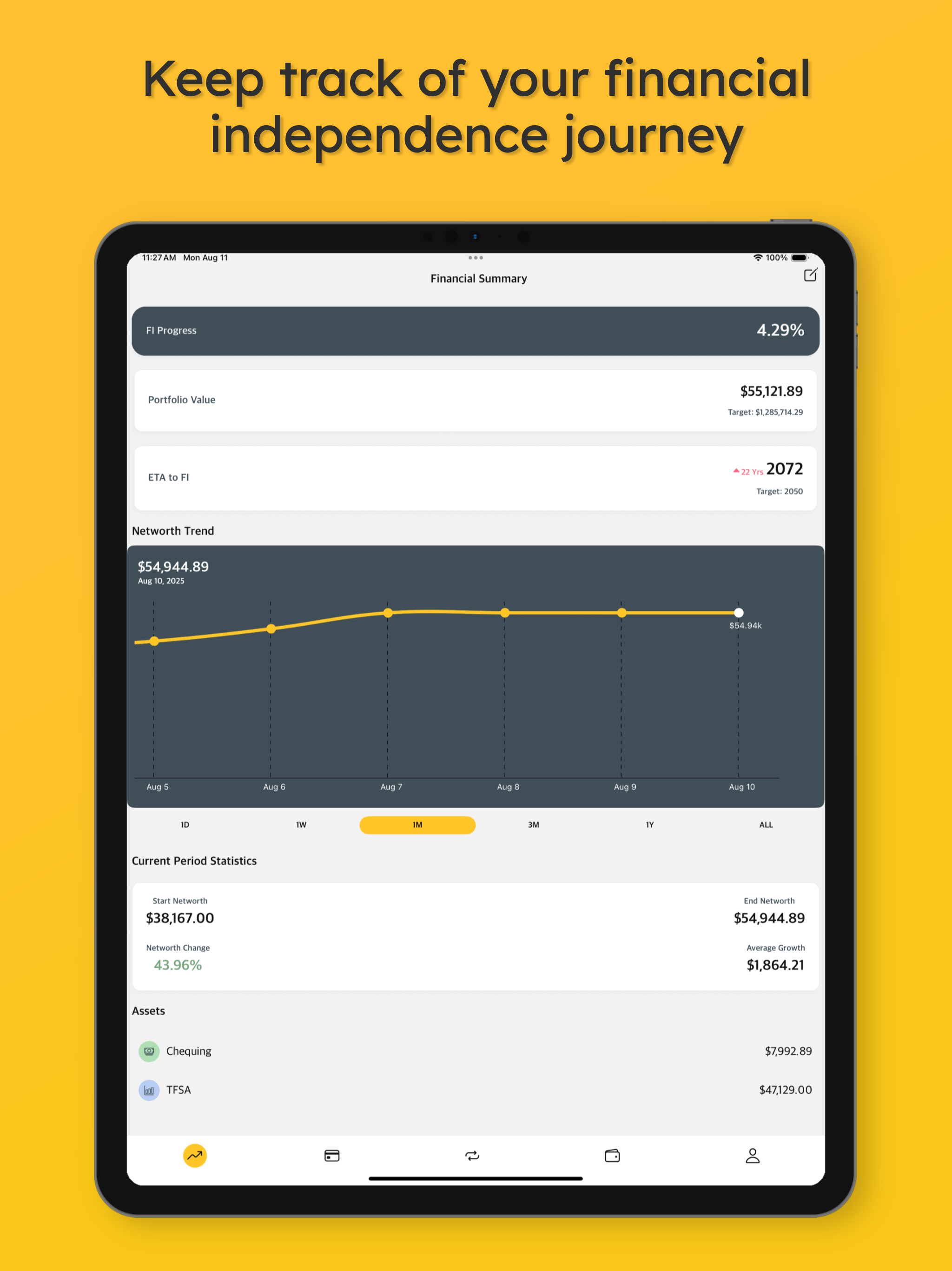 1Finance: Budget & FI Tracker screenshot 7