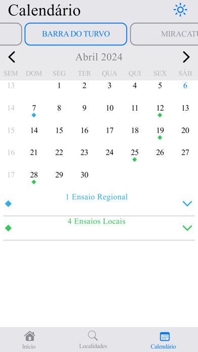 Vale do Ribeira Musical Agenda Screenshot