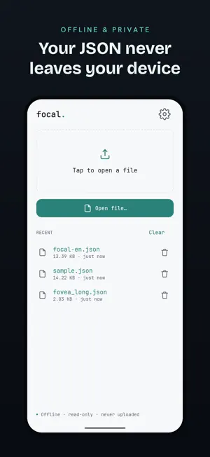 Focal — JSON Viewer screenshot 1