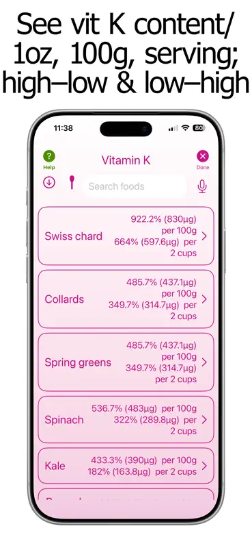 Vitamin K Counter & Tracker screenshot 7 of 10