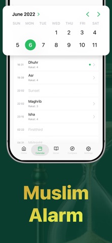 Muslim Prayer Times Find Qibla iPhone screenshot