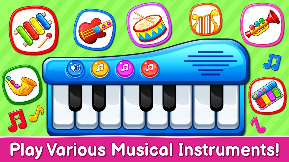 #2. Baby Games: Piano, Baby Phone (iOS) Ved: RV AppStudios LLC