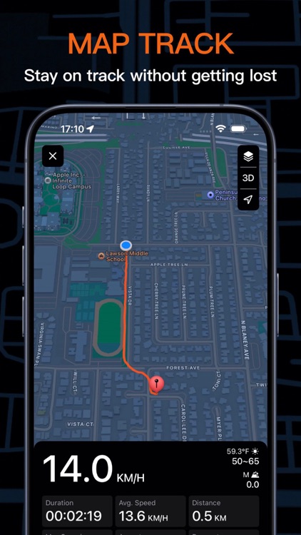 Speedometer GPS Running Track