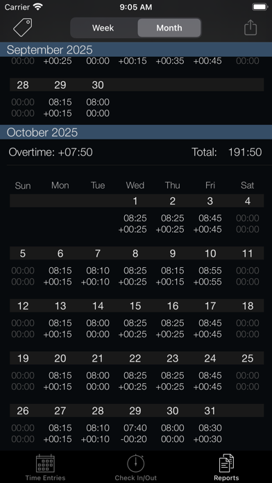 Week Timer iPhone screenshot 4 - Business app
