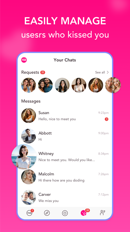 #4. 3Fab: Couples & Singles Dating (iOS) By: REAL MATCHING LIMITED