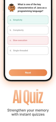 Cram AI - Study Notes, Quiz screenshot