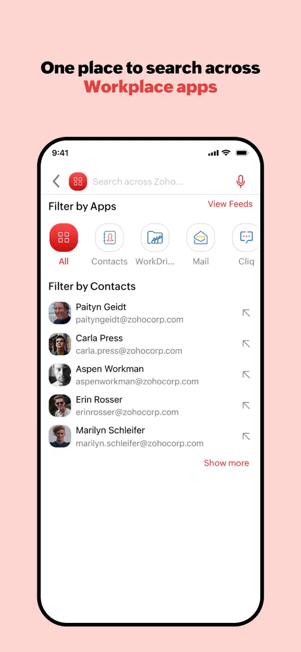Screenshot #2 pour Zoho Workplace