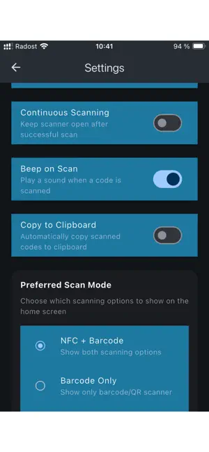 AllCodeRelay - QR Barcode NFC screenshot 4