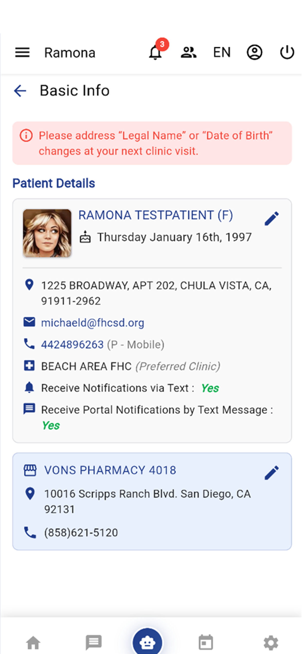 FHCSD Care Connect screenshot 2
