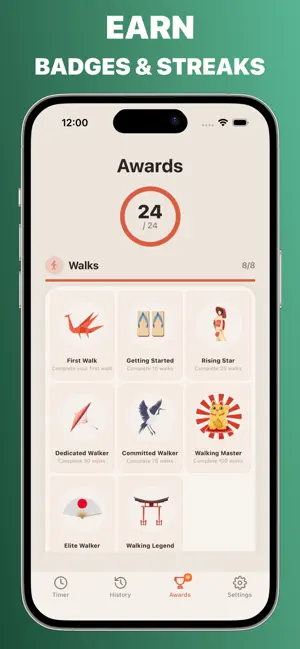 Japanese Walking - WalkPace screenshot 4