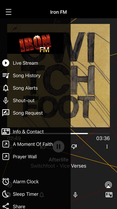 Iron FM iPhone screenshot 2 - Entertainment app
