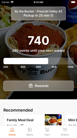 By The bucket Prescott iPhone screenshot 1 - Food & Drink app