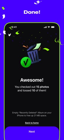 SwipeX: Cleaner - Clean Photos iPhone screenshot